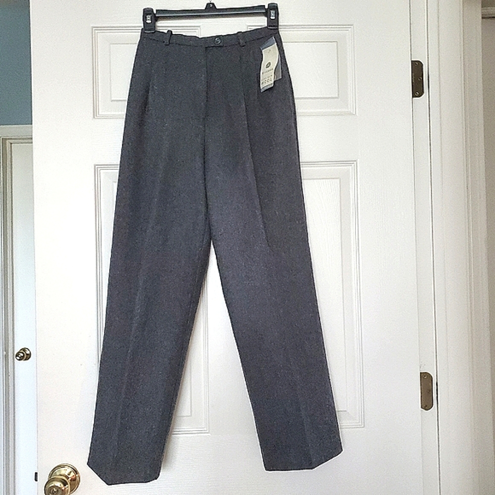 Worthington Woolmark Pleated Wool Dress Pants